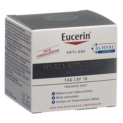 Eucerin HYALURON-FILLER Tagespflege trockene Haut LSF15 Topf 50 ml