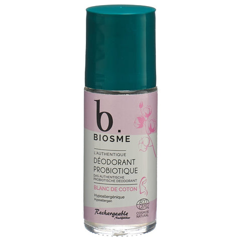 Biosme Deodorant probiotisch Roll-on Blanc de coton Nachfüllbar Fl 50 ml