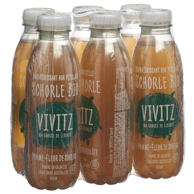 VIVITZ Bio Schorle Apfel Holunderblüte 6 x 0.5 lt