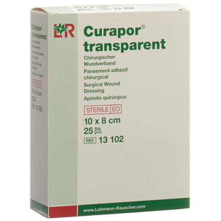 CURAPOR Wundverband 8x10cm transparent