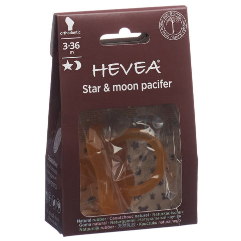 HEVEA Schnuller Orthodontic Star & Moon 3-36 Monate