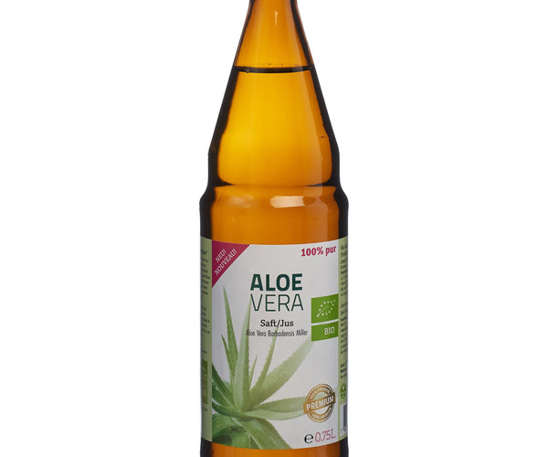 Aloe Vera Saft Bio 100 % pur Premium Glasfl 0.75 lt – direkt-apotheke.ch