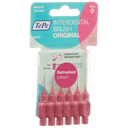 TePe Interdental Brush 0.4mm pink 6 Stk