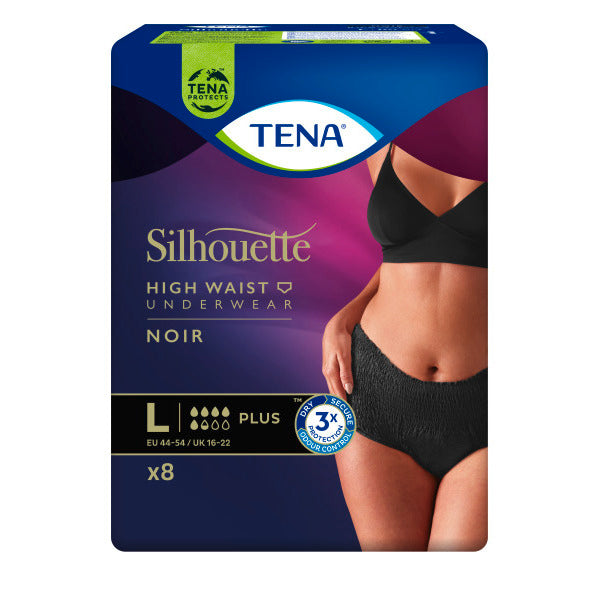 TENA Silhouette Plus L schwarz 8 Stk