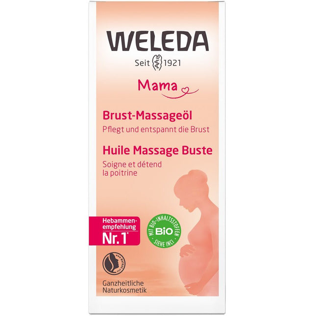 Weleda MAMA Brust-Massageöl Glasfl 50 ml