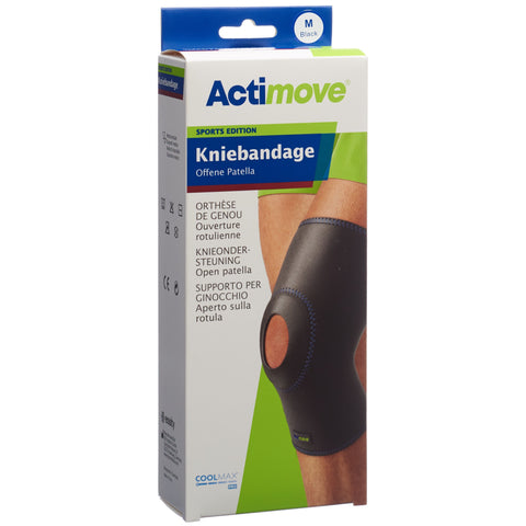 Actimove Sport Kniebandage M offene Patella