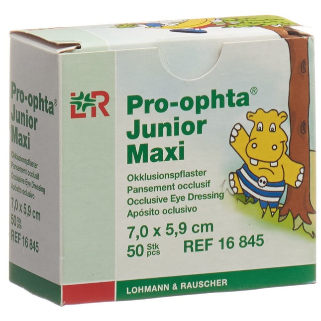 Pro-ophta Junior Augenpflaster maxi 7.0x5.9cm 50 Stk