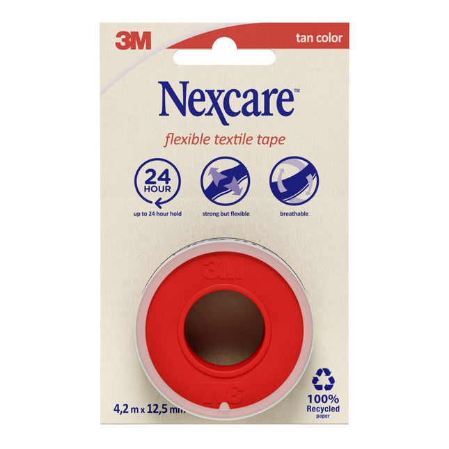 3M Nexcare Flexible Textile Tape 4.2mx12.5mm Rolle