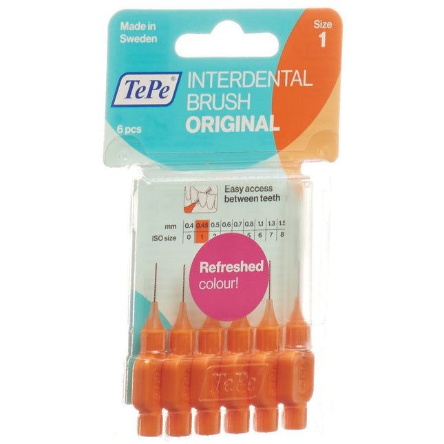 TePe Interdental Brush 0.45mm orange 6 Stk