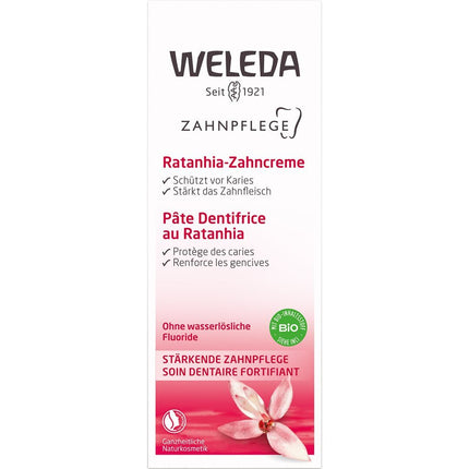 Weleda Zahncreme Ratanhia Tb 75 ml