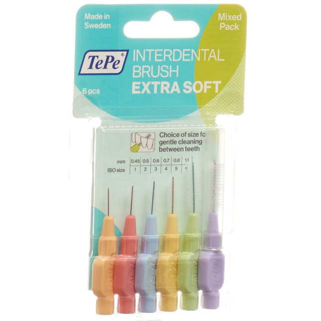 TePe Interdental Brush x-soft ass 6 Stück Blist