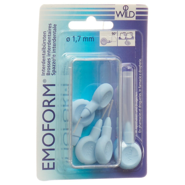 Emoform Interdentalbürsten 1.7mm hellblau 5 Stk