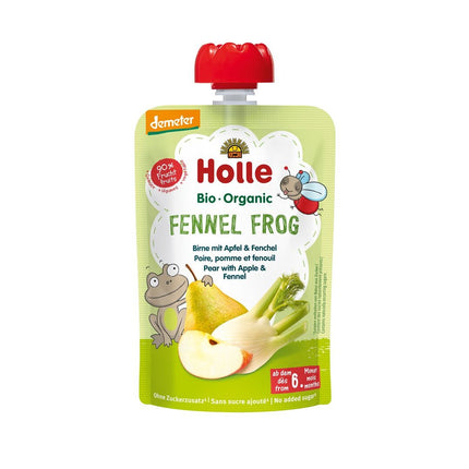 Holle Fennel Frog - Pouchy Birne Apfel Fenchel 100 g