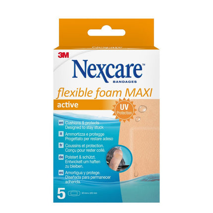 3M Nexcare Flexible Foam Maxi Active 50x101mm 5 Stk