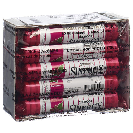 SINERGY Traubenzucker Boysenberry 10 Rollen à 40 g