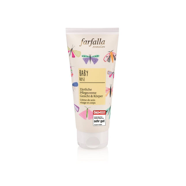 farfalla Baby Zärtliche Pflegecreme Gesicht & Körper Rose 100 ml