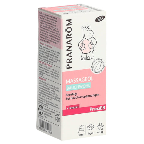 PRANAROM PranaBB Massageöl Bauchwohl Bio Eco Fl 30 ml