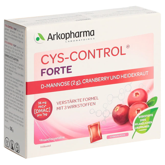 Cys-Control Forte D-Mannose Cranberry Heidekraut Btl 14 Stk