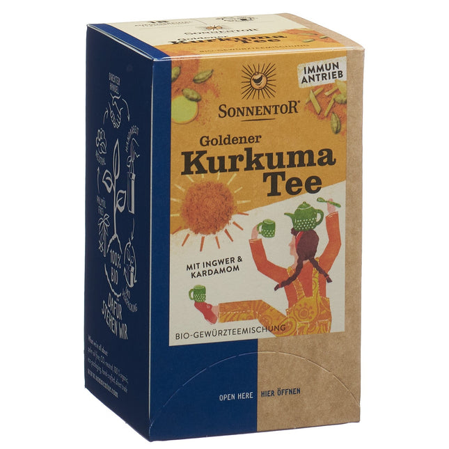 Sonnentor goldener Kurkuma Tee BIO Btl 18 Stk