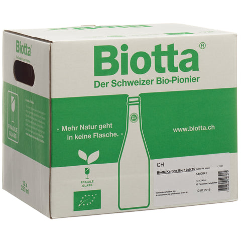 BIOTTA Karotte Bio, Karton mit 6 Flaschen à 5 dl