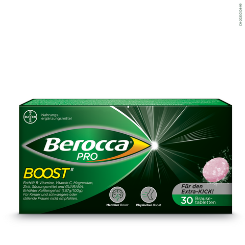 Berocca PRO Boost Brausetabletten – mit Guarana und Coffein – für den Sofort-Kick