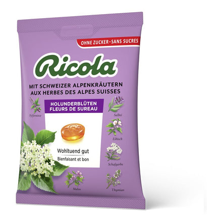 RICOLA Holunderblüten Bonbons oZ m Stevia