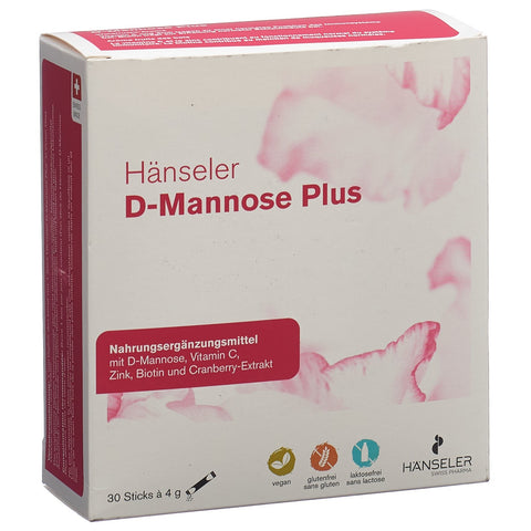 Hänseler D-Mannose Plus 30 Stick 4 g