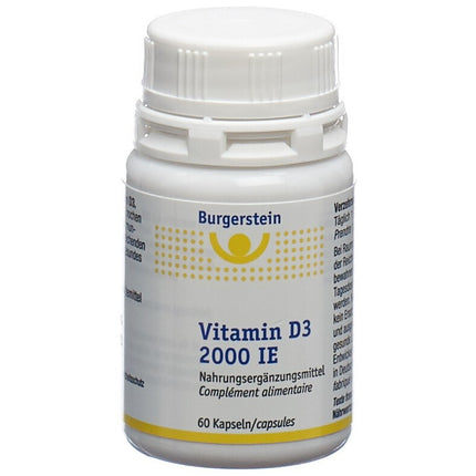 Burgerstein Vitamin D3 Kaps 2000 IE Ds 60 Stk