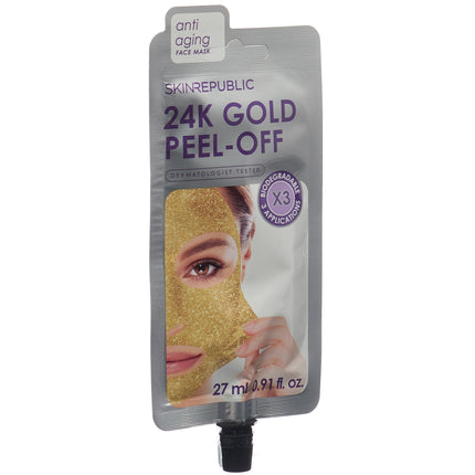 skin republic 24K Gold Peel-Off Face Mask 3 Aplikationen 27 ml