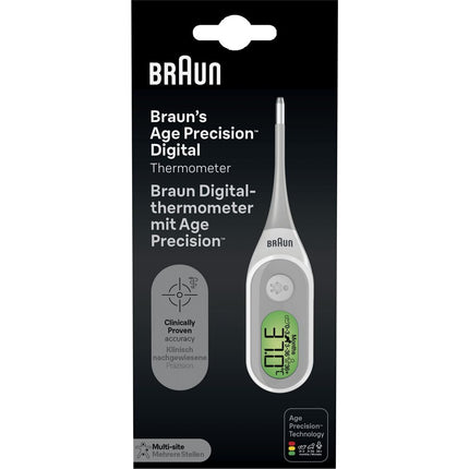 Braun Age Precision digital Thermometer PRT 2000