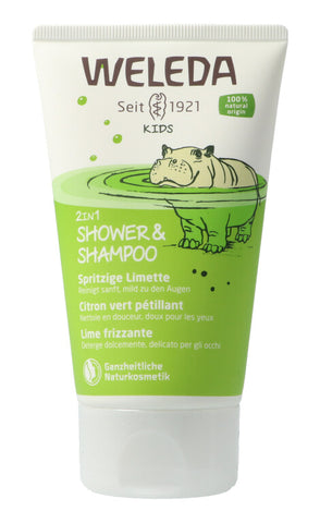 Weleda KIDS 2 in 1 Shower & Shampoo Spritzige Limette 150 ml