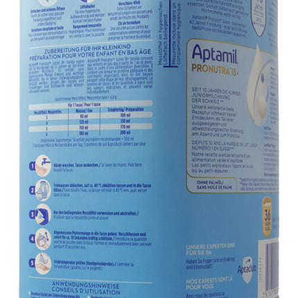 Aptamil Pronutra 3 Folgemilch, 800 g - Piccantino Onlineshop Schweiz