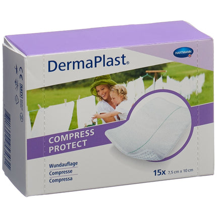 DermaPlast Compress Protect 7.5x10cm 15 Stk