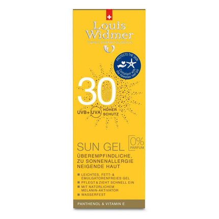 Louis Widmer Sun Gel LSF30 ohne Parfum 100 ml