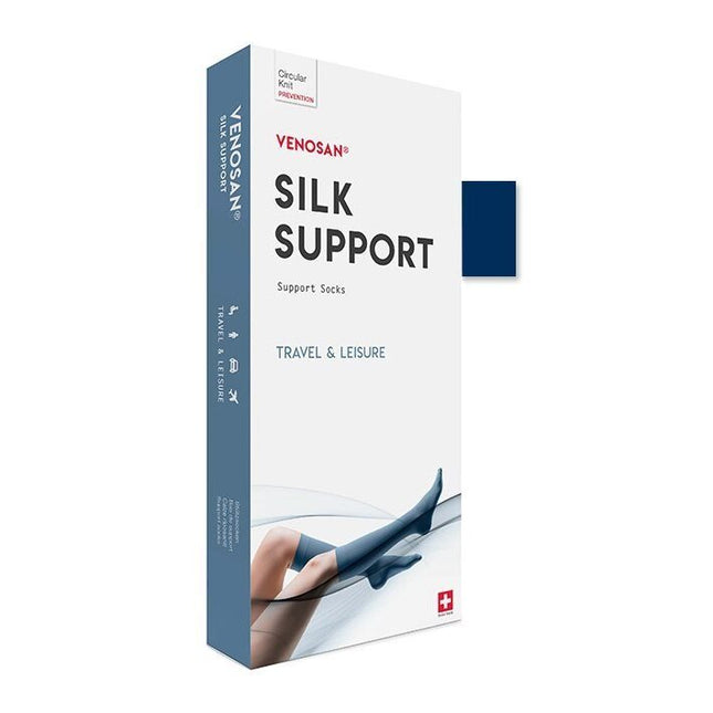 Venosan Silk A-D Support Socks L marine 1 Paar