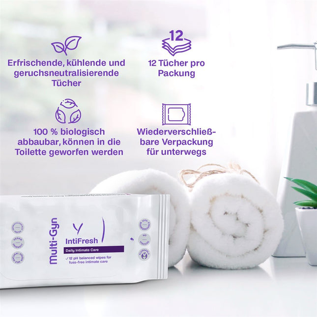 Multi-Gyn IntiFresh Intimpflegetücher 12 Stk