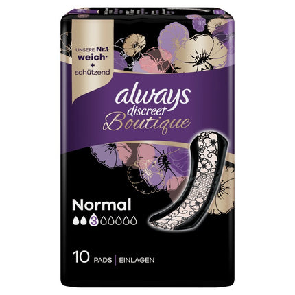 always Discreet Boutique Inkontinenz Pads Normal 10 Stk
