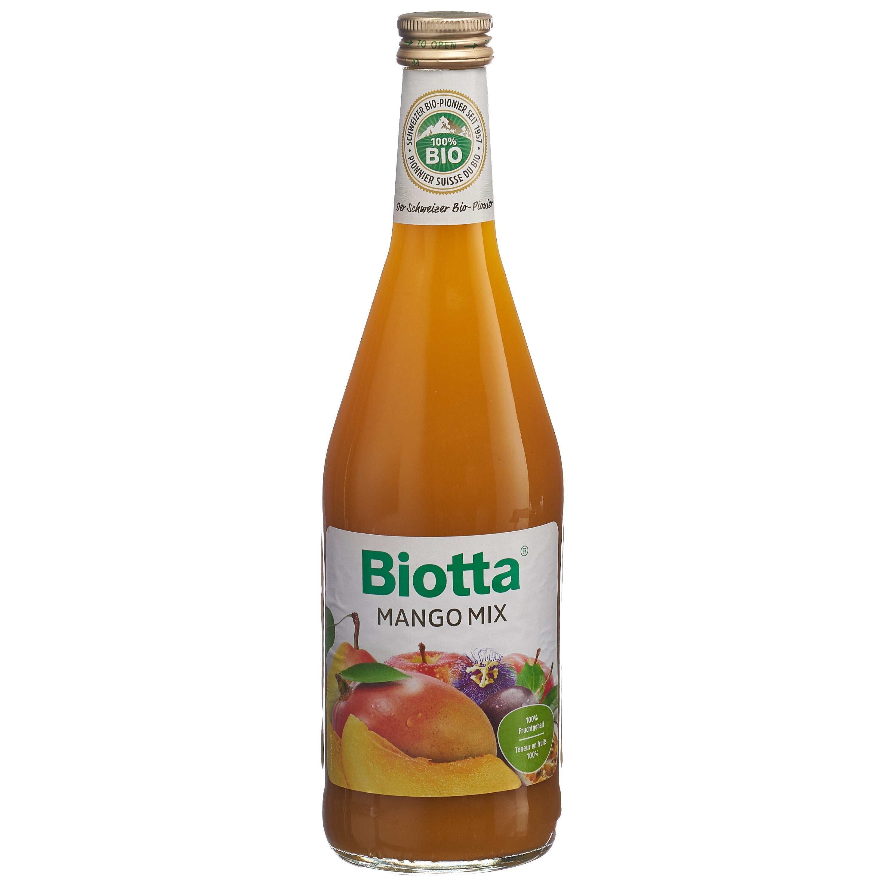 BIOTTA Mango Mix Bio, Karton mit 6 Flaschen à 5 dl