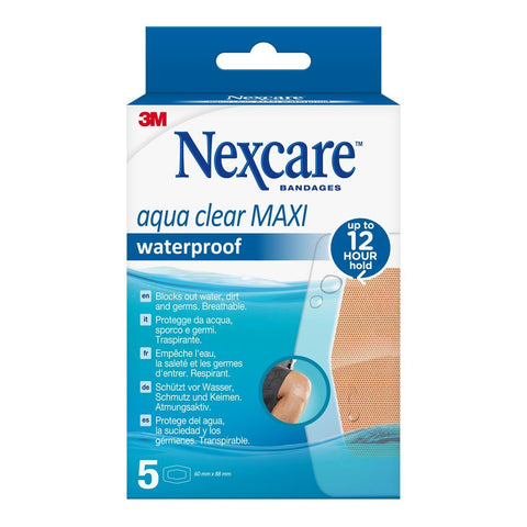 3M Nexcare Aqua Clear Maxi waterproof 59x88mm 5 Stk